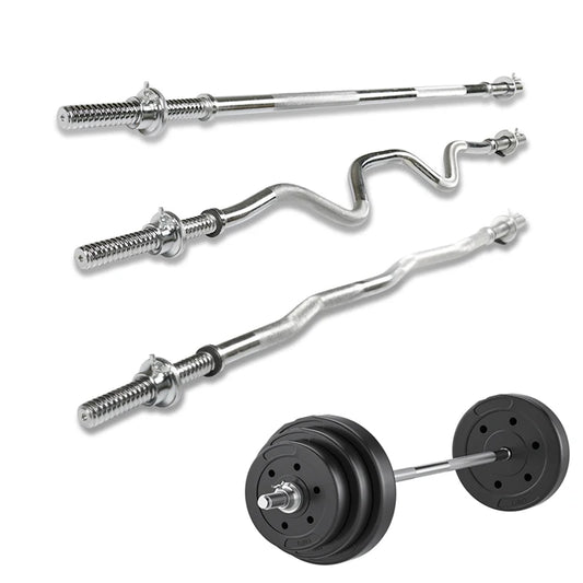 Standard Straight and Curved Dumbbell Bars, Weight Lift, Training Barbell, Gym and Home, Fitness Equipment, 25mm, 1.2m, 1.5m