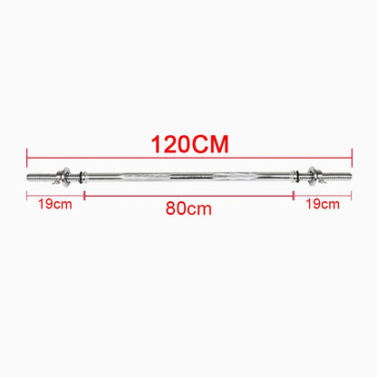 Standard Straight and Curved Dumbbell Bars, Weight Lift, Training Barbell, Gym and Home, Fitness Equipment, 25mm, 1.2m, 1.5m