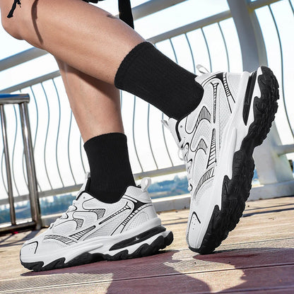 Men's Sports Shoes Breathable Mesh Upper Heightening Thick Bottom Casual Sneakers Shoe Summer Autumn Winter Spring Seasonal Wear