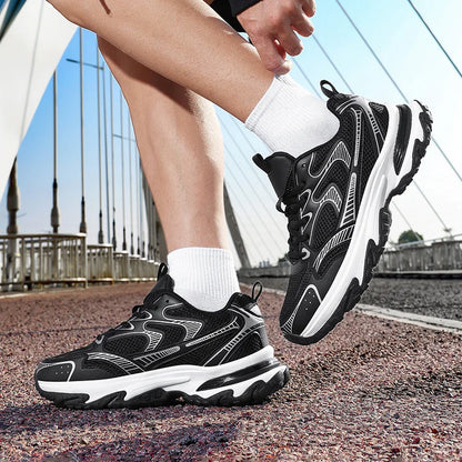 Men's Sports Shoes Breathable Mesh Upper Heightening Thick Bottom Casual Sneakers Shoe Summer Autumn Winter Spring Seasonal Wear