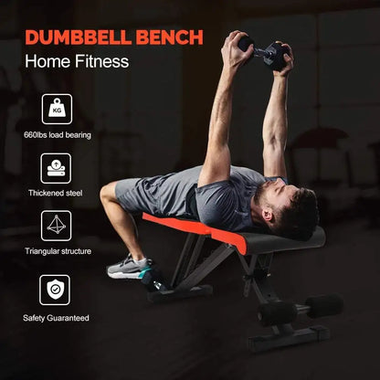 Manufacturers Direct Sales Professional Multi-functional Dumbbell Bench Sit-up AIDS Household Commercial Flat Bench