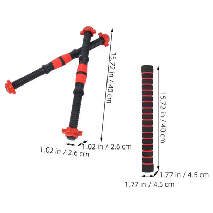 40cm Dumbbell Rod Solid Steel Weight Lifting Spinlock Dumbbell Bars With Connector Gym Home Fitness Workout Barbells Handles