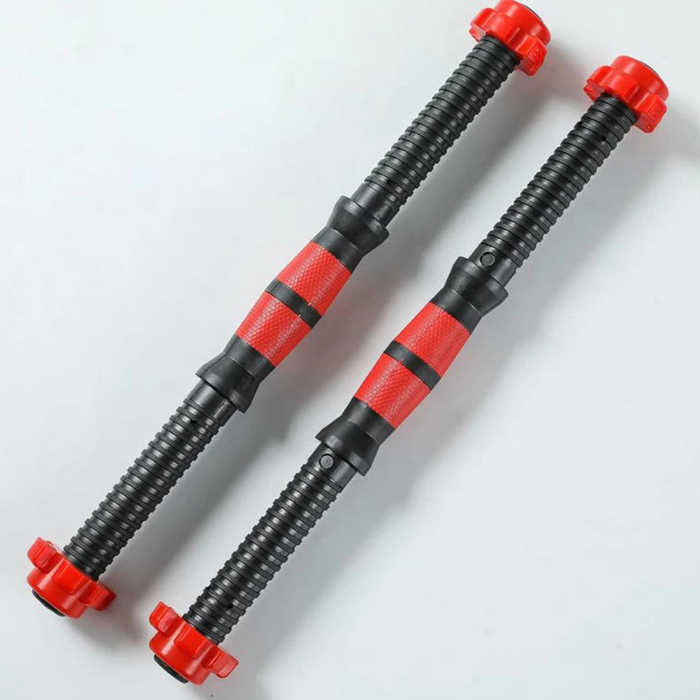 40cm Dumbbell Rod Solid Steel Weight Lifting Spinlock Dumbbell Bars With Connector Gym Home Fitness Workout Barbells Handles