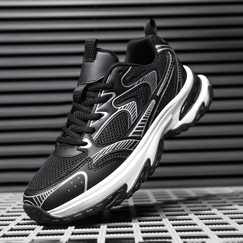 Men's Sports Shoes Breathable Mesh Upper Heightening Thick Bottom Casual Sneakers Shoe Summer Autumn Winter Spring Seasonal Wear