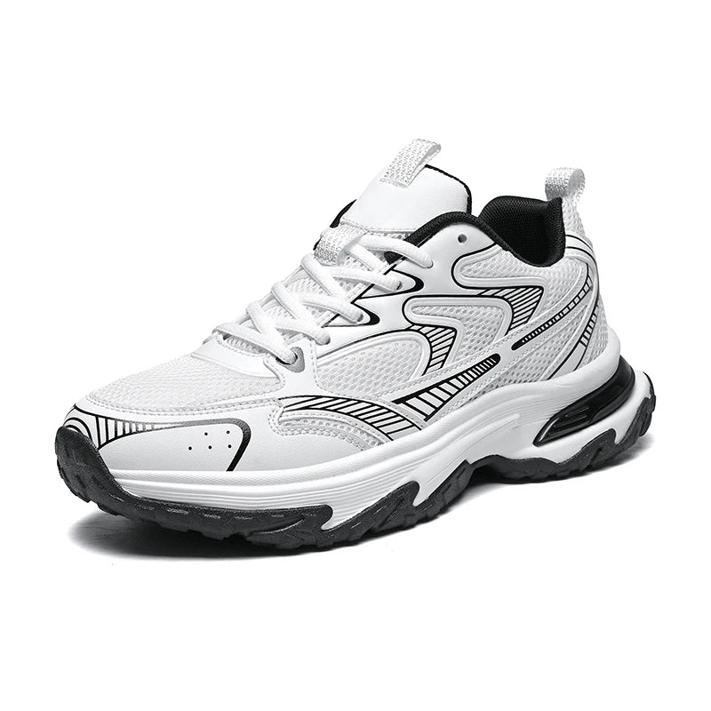 Men's Sports Shoes Breathable Mesh Upper Heightening Thick Bottom Casual Sneakers Shoe Summer Autumn Winter Spring Seasonal Wear