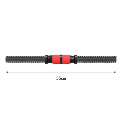 2x Dumbbell Bars Adjustable Threaded Stainless Steel Nonslip Grip Barbell Handle