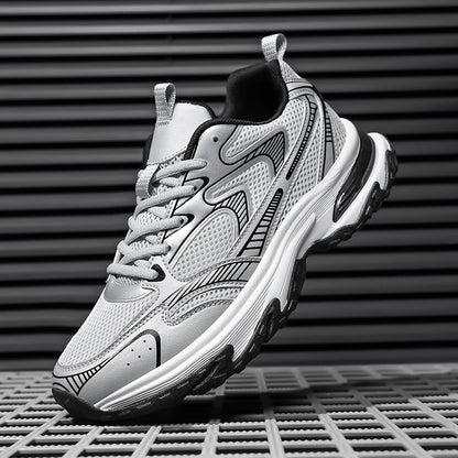 Men's Sports Shoes Breathable Mesh Upper Heightening Thick Bottom Casual Sneakers Shoe Summer Autumn Winter Spring Seasonal Wear