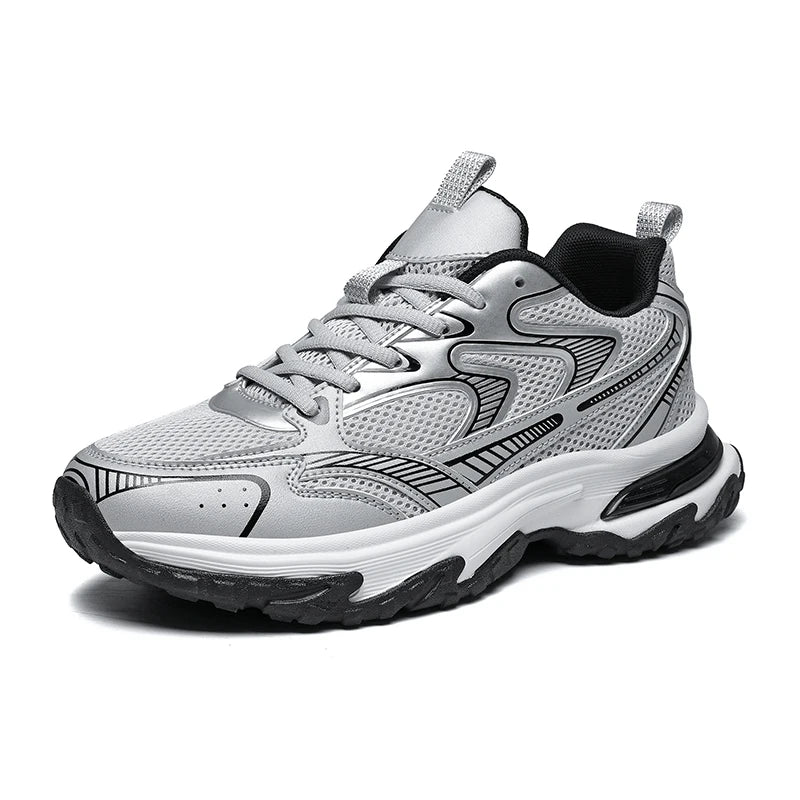 Men's Sports Shoes Breathable Mesh Upper Heightening Thick Bottom Casual Sneakers Shoe Summer Autumn Winter Spring Seasonal Wear