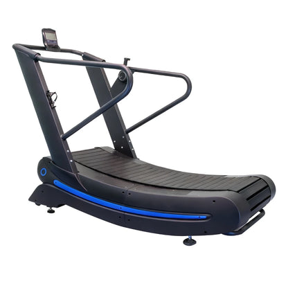 Manual Curved Treadmill Non-Motorized Magnetic Resistance Cardio Running Machine Commercial Home Gym Heavy Duty Workout Gear